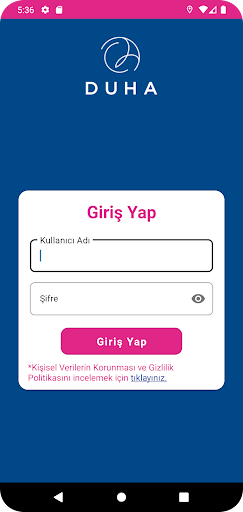 Android application Duha Kurban Yönetim screenshort