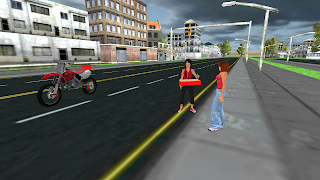 Pizza Delivery Girl Bike Game - Screenshot 3
