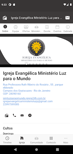 Ministério Luz para o Mundo Screen 3