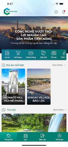 Android application CENTURY INVEST screenshort