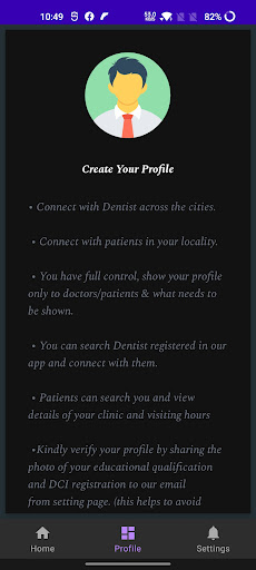 Android application Dentist Buddy screenshort