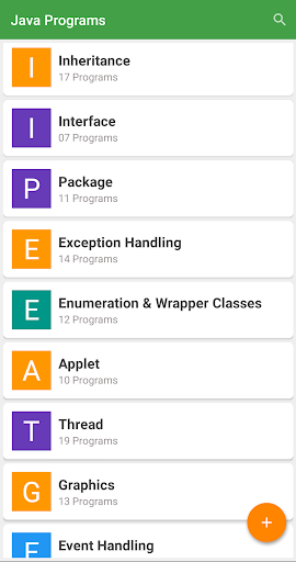 Android application Java Programs 350 Java Example screenshort