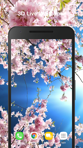 Android application Romantic Sakura Live Wallpaper screenshort