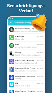 Notification History Log Screenshot