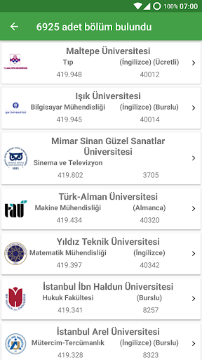 Güncel YKS Tercih Robotu 2024 Screen 2