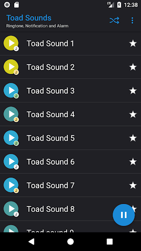 Android application Toad Sounds screenshort