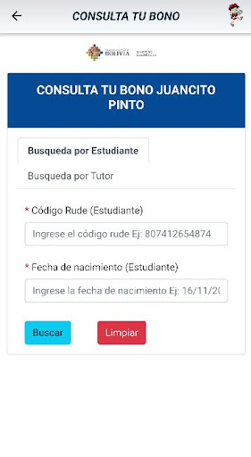 Consulta Bono Juancito Pinto Screen 2