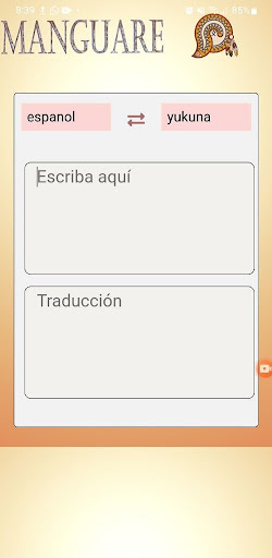 Android application MANGUARÉ Lenguas Indígenas screenshort