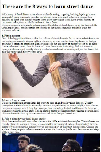 How to Do Street Dancing Moves ekran görüntüsü