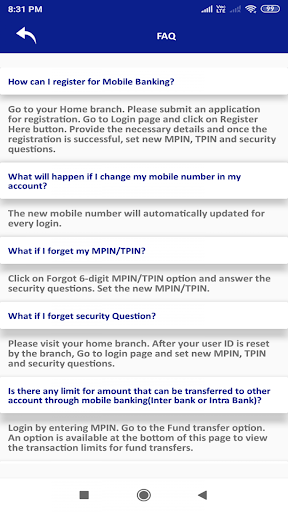 KVGB Mobile Banking Screen 2