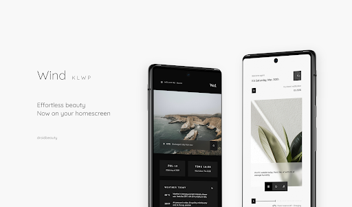 Android application Wind KLWP screenshort