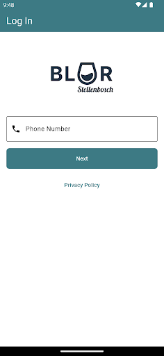 Android application BLUR Stellenbosch screenshort