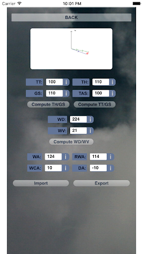 Aviation NavCalc Screen 2