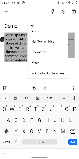 Android application Morbus Mock screenshort