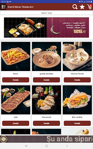 Android application Grand Manar Restaurant screenshort