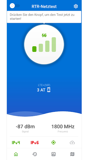 Screenshot of RTR-NetTest 3G/4G/5G IPv4/6