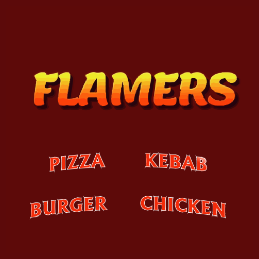 Flamers Kebab Rhymney logo