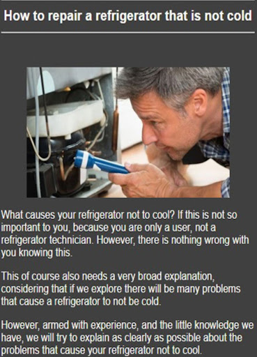 Learning Refrigerator Repair Screen 3