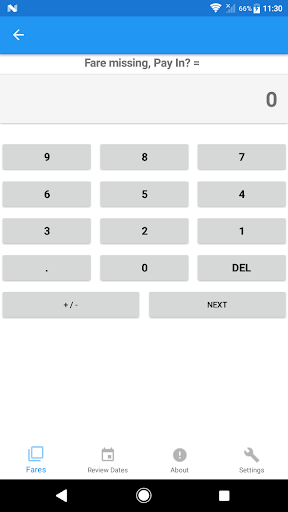 Daily Fare Calculator Screen 3