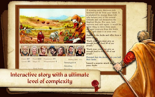 King of Dragon Pass: Tangkapan Layar Teks RPG