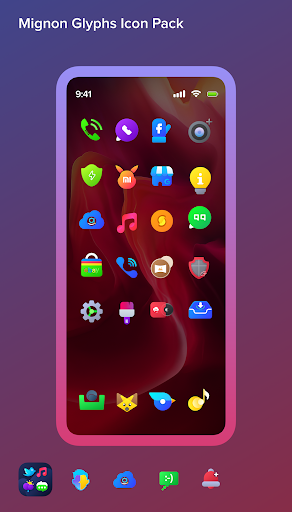 Mignon Glyphs Icon Pack Screen 2