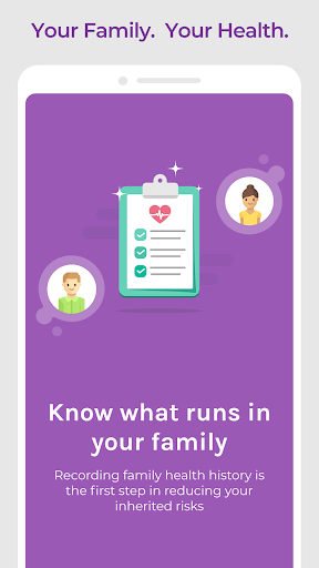 Android application FamGenix Family Health History screenshort