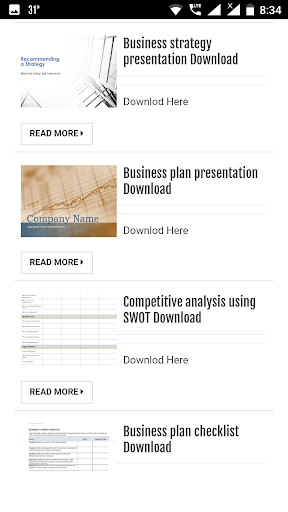 Business Plan Format Screen 2