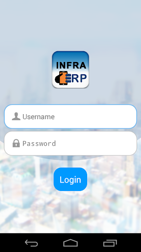 Infra Mobile ERP Screen 2