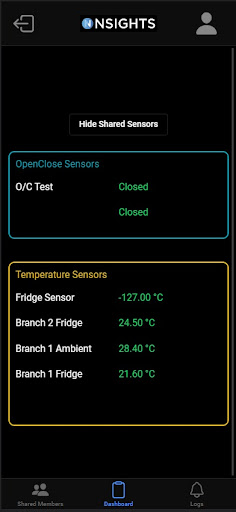 Android application NSIGHTS screenshort