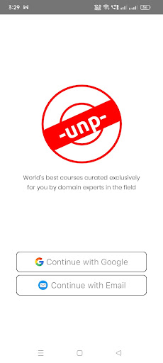 Android application UNP screenshort