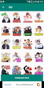 BTS WA Sticker Bangtan Boys Screenshot