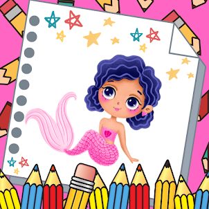 Princess Mermaid Coloring Book