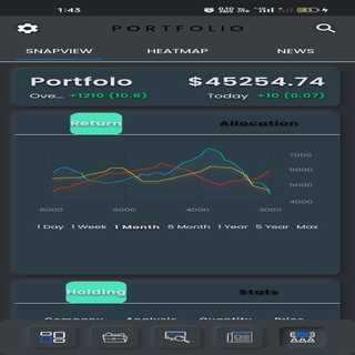 Android application halal_stock screenshort