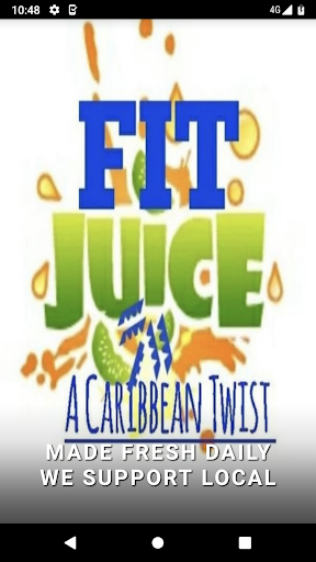 Android application Fit Juice Bar screenshort