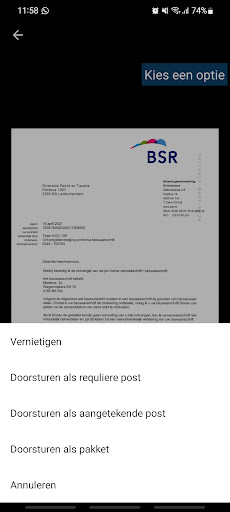 Android application PriPost screenshort
