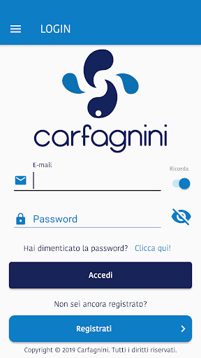 Android application Carfagnini screenshort