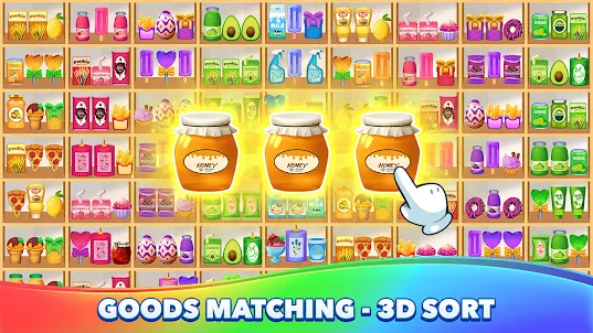 Goods Sort 3D: 3 Matching