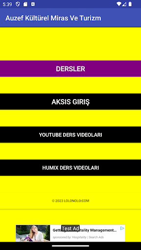Android application Auzef Kültürel Miras Ve Turizm screenshort