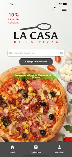 Android application La Casa De La Pizza screenshort
