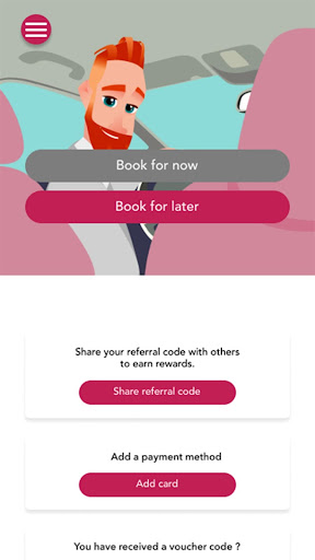 Twelve Client Airport Transfer Screen 2
