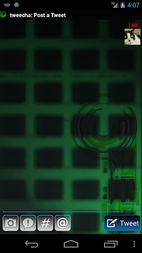 Tweecha Theme:Cyber Green Screen 2