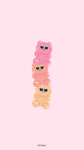 Android application 카카오톡 테마 - 썬구리 곰젤리_핫 썸머 screenshort