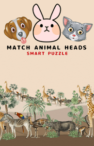 Match Animal Head Smart Puzzle