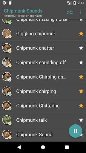 Chipmunk Sounds Screen 3