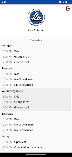 OssGym Student Hub Screen 2