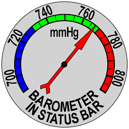 Відарыс значка "Barometer In Status Bar"
