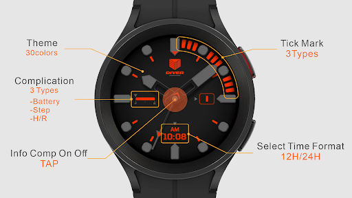 IWF AllNew Diver II watchface Screen 2