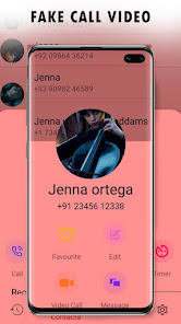 Captura de Pantalla 3 Jenna Ortega Fake Video Call android
