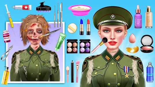 Army Makeover: Spa ASMR Games