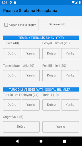 YKS (TYT-AYT) Tercih Robotu Screen 2
